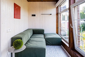 Комплект  бескаркасныьх диванов Фри с пуфом для балкона 